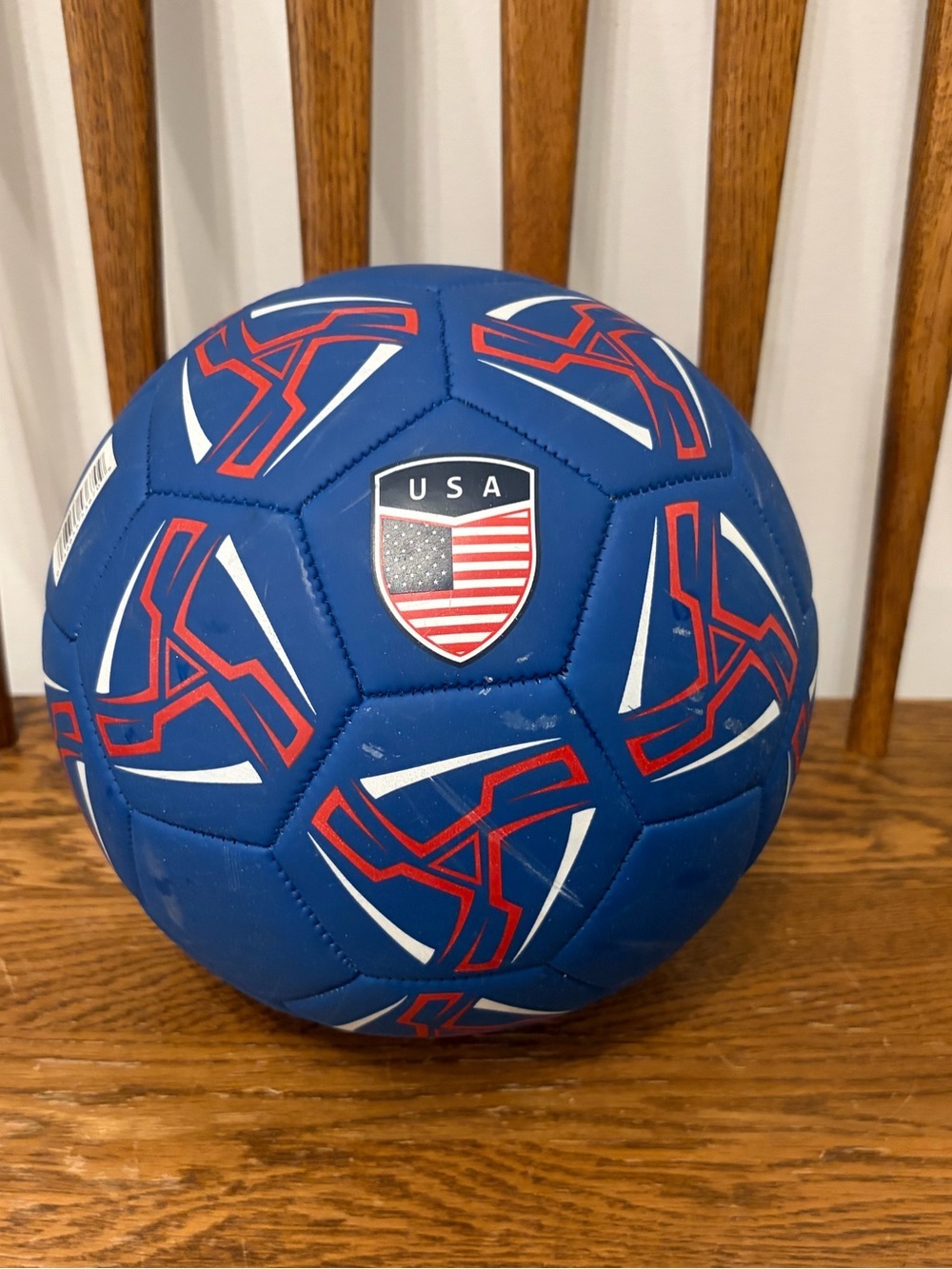 Western Star USA Shield Soccer Ball Size 5 Blue Red White Training